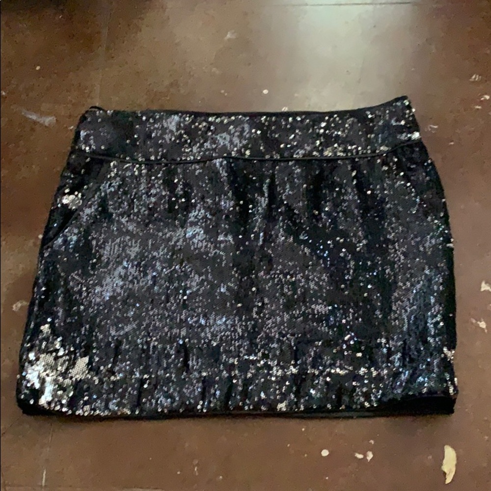 Forever 21 black/silver sequin skirt!